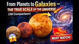 From Planets to Galaxies &ndash; The True Scale of the Universe (3D Comparison)