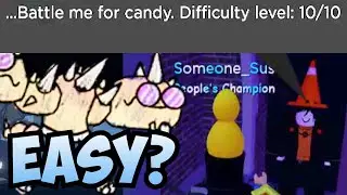 Battling a level 10/10 NPC in the Halloween event in Doodle World
