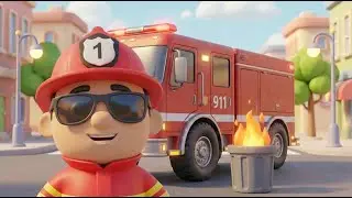 Firefighter Song 🚒 | Cool Fire Truck & Hero Firefighters | 911 Kids