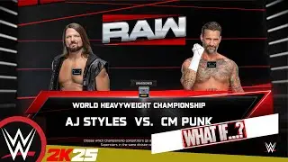 WWE #raw 26.01.26 (WHAT IF?) - Cm Punk VS Aj Style