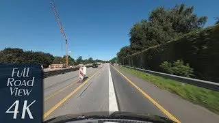 Schleswig-Holstein, Germany: Autobahn, A21, Kiebitzholm - Wankendorf - 4K (UHD/2160p/60p)