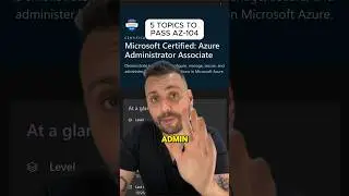 Изучите ЭТО, чтобы пройти AZ-104 и стать администратором Azure