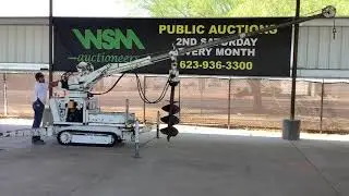 2001 SD PITMAN Panther 4000T Walk Behind Digger Derrick/Bucket For Online Auction September 12 2020