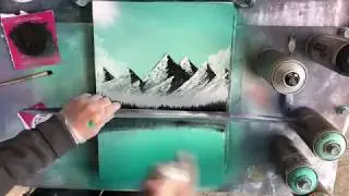Malachite mountains - Titi Spray Paint