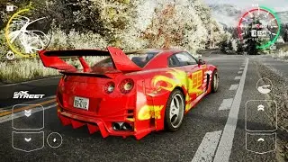 Nissan GTR r35 Car x Street android gameplay video, realistic mobile car game 