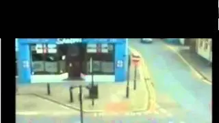 CCTV footage leaked of Derrick Bird driving and shooting through Whitehaven, Cumbria.