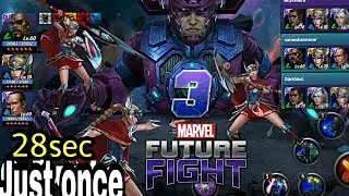 CLEAR GALACTUS IN 28 SECONDS WITH SHARON  || FASTEST CLEAR || MARVEL FUTURE FIGHT