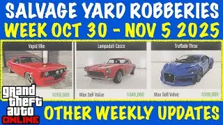 Oct 30 - Nov 5 2025 Salvage Yard Robberies and other weekly updates (GTA Online)