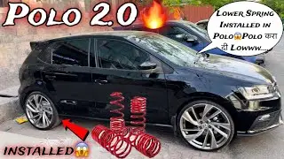 Modified Polo with Lowering Springs😱Lowered Polo with 18 Inch Alloywheels🔥Volkswagen Polo 2024