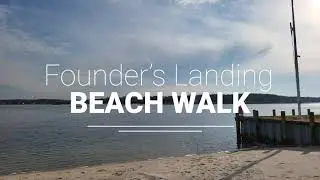Founder's Landing Beach Walk &bull; Slow Travel to North Fork, Long Island, New York &bull; Calm Ocean Sounds