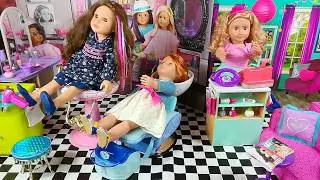 Wellness Hair Salon American Girl Spa Chair Our Generation Dolls