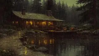 Dark Forest Rain & Thunder 🌧️ Fall Asleep Fast Tonight