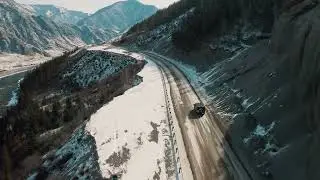 Breathtaking Mountain Scan | 4K Aerial Drone Footage of Winter Roads