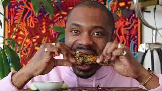 ASMR- Eating CHICKEN and cracking THE BONES Mukbang(NO talking after intro)