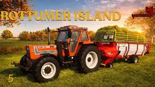 AL HET GRAS MAAIEN EN INKUILEN | ROTTUMER ISLAND #5 | FS25 | TIMELAPSE