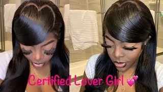 Valentine&rsquo;s Day Hair Inspo ! Easy Heart Swoop Bang Tutorial Beginner Friendly