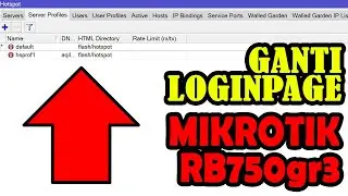 How to Change the Mikrotik RB750gr3 Login Page