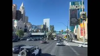 City bus ride down the strip. 