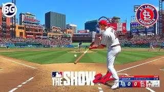 MLB The Show 24 St. Louis CARDINALS vs Tampa Bay RAYS - FIRST GAMEPLAY PS5 60fps HD