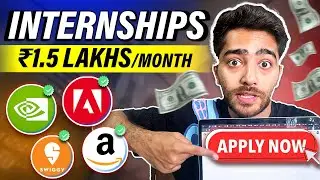 Companies Still Hiring Interns From 2024/25 Batch | Amazon, Adobe, Rubrik etc | 1.5 Lacs per month🔥