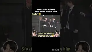 There's no fun in playing game without troubling Jimin😂 #bts #shorts #jimin