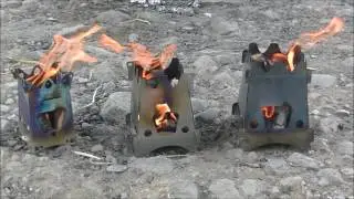 エンバーリットストーブ　チタン3兄弟　Emberlit Titanium MINI /FireAnt Titanium / Emberlit-UL Original Titanium