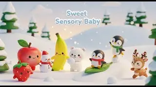 Snowy Adventure ⛄with Fruits and Animals for Kids🍓