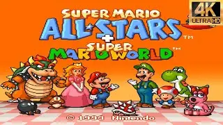 Super Mario All-Stars + Super Mario World 1993 (SNES) Videojuegos 4K Walkthrough