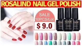 ROSALIND Gel Nail Polish - Soak-Off UV LED Long-lasting Nail For manicure gel varnish