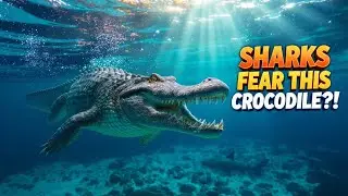 Sharks Fear This Crocodile?! | How a Crocodile Survived in the Open Ocean
