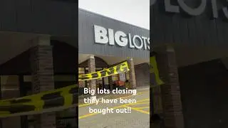 Big lots closing had a good clearance, they have been bought out by someone not sure who!! #biglots