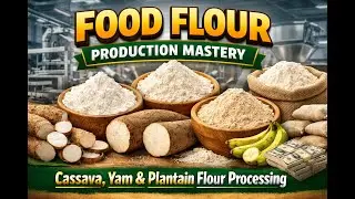 Food Flour Production Mastery: Cassava, Yam & Plantain Flour Processing #FlourProductionNigeria