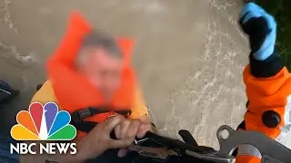 WATCH: Helicopter Crew Rescues Texas Driver Stranded In Flash Flood