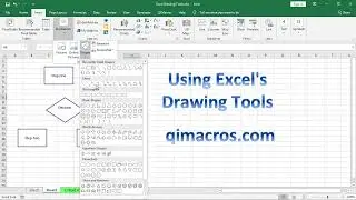 Using Drawing Tools in Excel