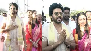 Anaganaga Oka Raju Team Visits Tirumala Temple | Naveen Polishetty | Meenakshi Chowdary | FL