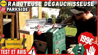 ⚠️PARTIE 2⚠️J'AI FAILLI MOURIR 😱 !!! RABOTEUSE DÉGAUCHISSEUSE PARKSIDE À 199€ // TEST ET AVIS⚠️