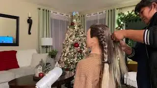 Relaxing | ASMR |Hair STYLING W/ Cute Accesories,Different Hairstyles -Hair Braiding -Hair Brushing