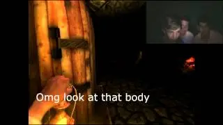 Idiotic Teenage Gamers Play Amnesia Troll Story - Part 1/2