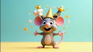 Funny Hat Rat Song for Kids|Cute Cartoon Rat Dancing & Singing|Preschool Learning Fun@Momswonderkid