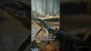 The Evolution of Elasmosaurus 🌊 From Fish to Sea Monster #AI #Elasmosaurus #Evolution