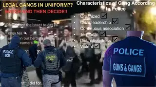 Ice protest turns law enforcement into a legal gang.  First Amendment Rights Auditor arrested.