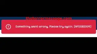 Something went wrong (AFDSB2009) - Upstox