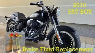 I replaced the brake fluid on my 2010 Fat Boy