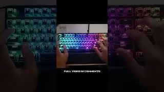 Razer Green Switches With Crystal Crown Keycaps - Sound Test!