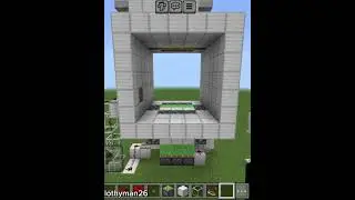 5x5 piston door #minecraft #redstone #gaming #pistondoor #bedrockedition #videogame #slothyman26