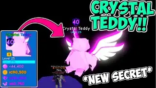 💫CRYSTAL TEDDY💫 SECRET PET!! UPDATE 53! | Bubble Gum Simulator (Roblox)