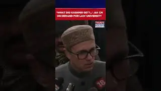 'Jammu Got IIT, IIM; What Did Kashmir Get...' J&K CM On Demand For Law University In Jammu #shorts