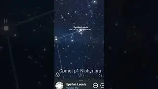 comet c/ 2023 P1 nishimura simulation #shrots
