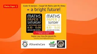 Awqaf SA Grade 10 Maths Workshop August 2025 - Paper 2