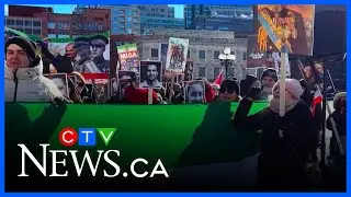 Hundreds protest in Ottawa to support people of Iran